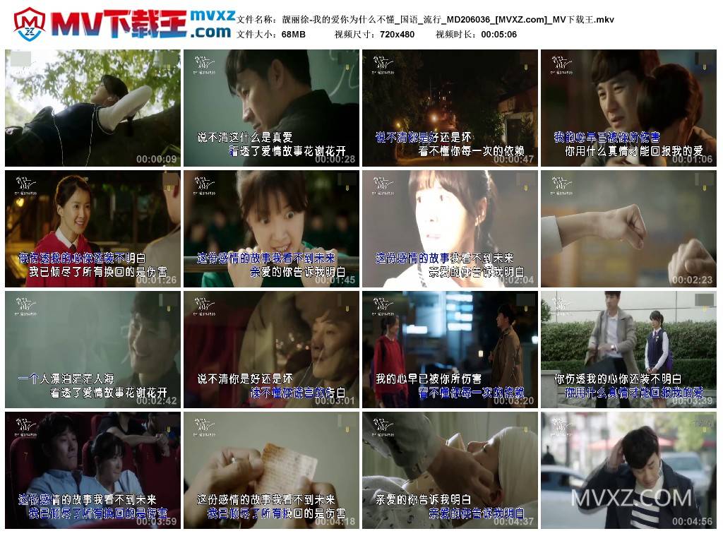 靓丽徐-我的爱你为什么不懂_国语_流行_MD206036